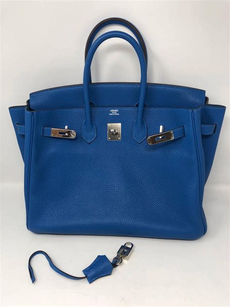 hermes birkin mykonos blue|hermes blue patterns.